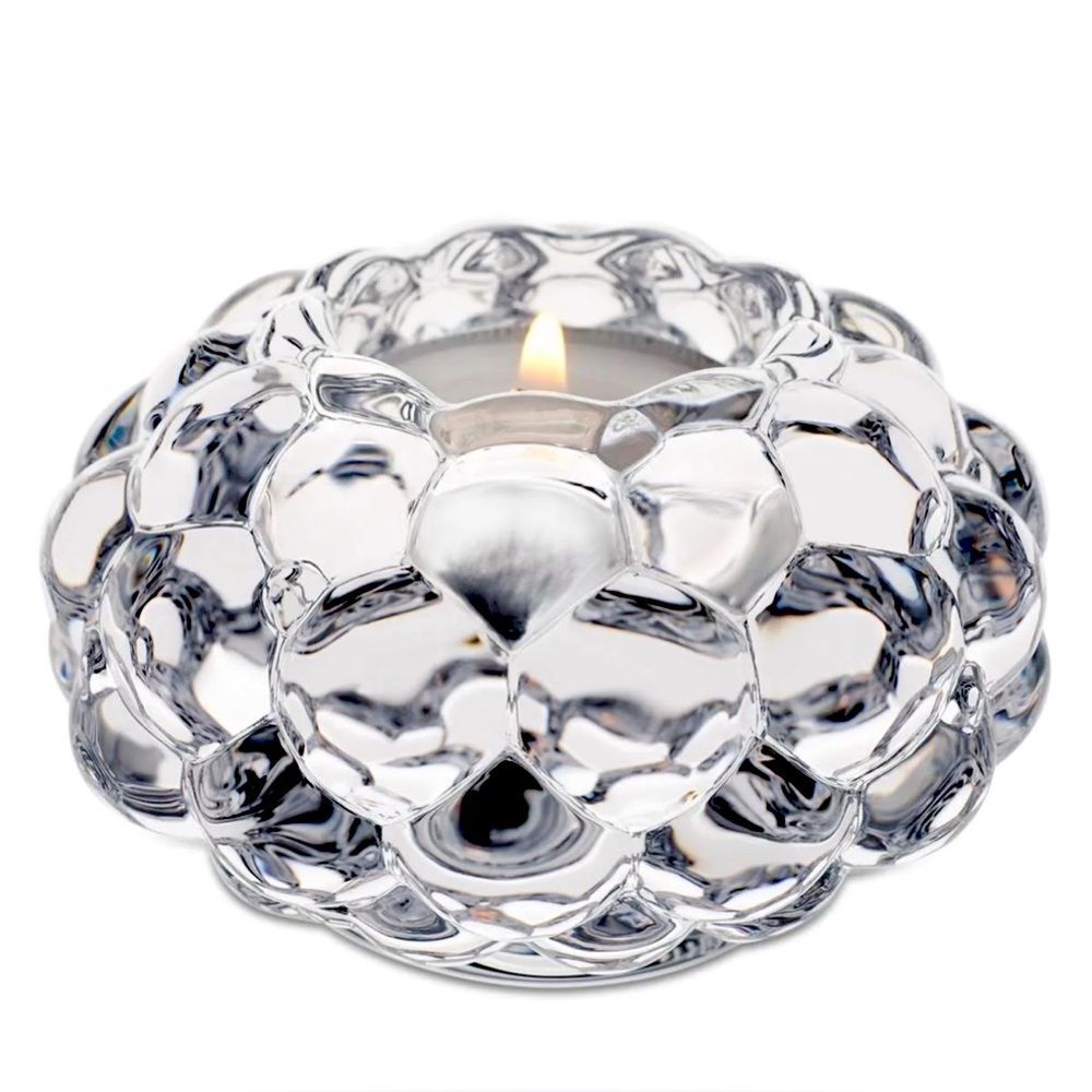 Orrefors Sweden Anne Nilsson Crystal Rasberry Votive Candle Holder